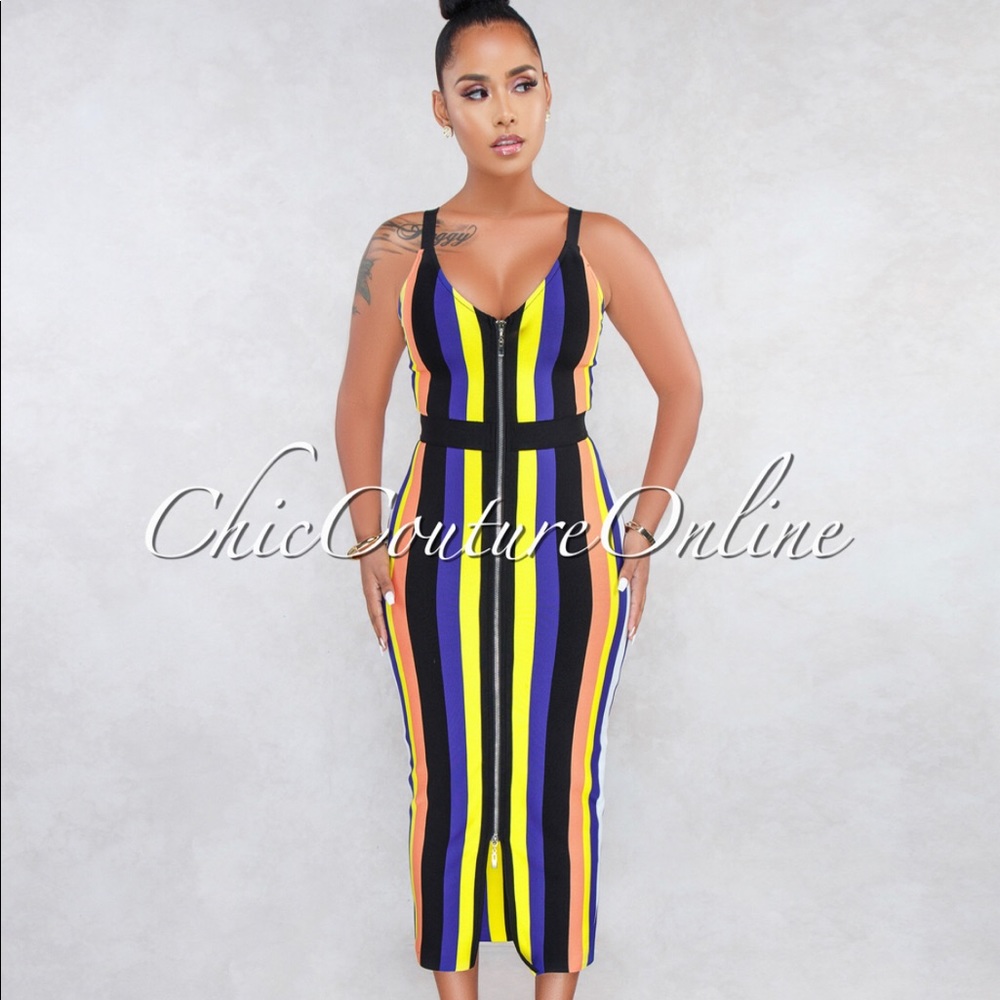 Multi-color Bandage Dress 💗